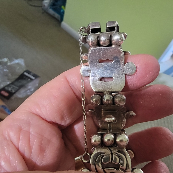 Vintage 925 Sterling Silver Bracelet made in Mexico 80 grams - Picture 11 of 16